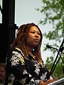 Journalist and activist Jamila Bey speaks in Reason Rally 2012.