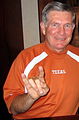 Mack Brown gives the Hook 'em Horns