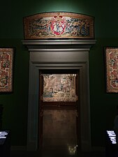 One of the doorways of the same room decorated with Jagiellonian tapestries at the same day