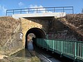 Brücke der Görlitzer Bahn mit Fußgängersteg