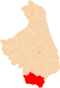 Powiat Powiat siemiatycki v Podleskom vojvodstve (klikacia mapa)