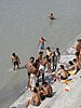 Pilgrims in the Ganges