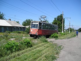 Tramo sur la linio Staĥanov-Irmino