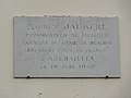 Plaque commémorative de Maurice Jaubert.