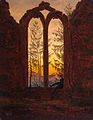 Caspar David Friedrich: "Der Träumer - Klosterruine Oybin" (1835)