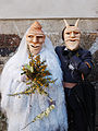 Image 37A bride and her groom in the carnival of Lazarim, Portugal (from Culture of Portugal)