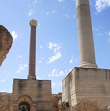 Colonnes des Thermes d'Antonin après anastylose.