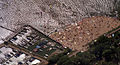 Luftbild mit Strand und Bootshafen bei Hüde (Ostufer) im Jahr 1989