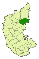 Distretto di Raichur – Mappa