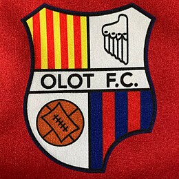 Eerste logo van UE Olot