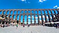 View of the Roman aqueduct of Segovia