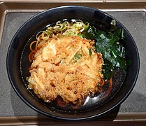 Tempura soba (kakiage)