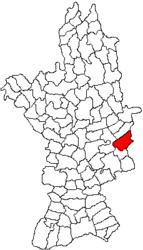 Văleni – Mappa