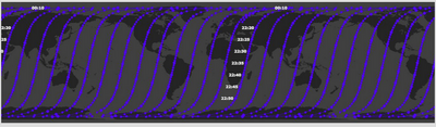 NOAA-21's descending orbital path