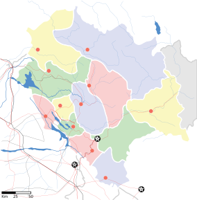 Map showing the location of പിൻ വാലി ദേശീയോദ്യാനം