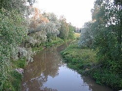 Jaatilanjokea Someron Pikkupappilan luona