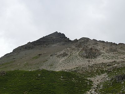 Piz Bardella, aufgenommen von der Val d’Agnel.