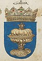 Escudo de Galicia en el armorial de Arlberg Bruderschaft, 1548.