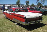 1959 Skyliner, the Ford Galaxie models displayed both "Fairlane 500" and "Galaxie" badges