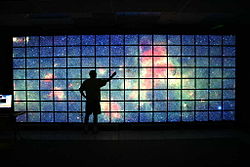 Hyperwall displaying one single image