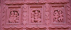 Terracotta plaque in the Radha Kanta temple at Akui