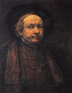 Rembrandt Self-Portrait, 74 × 55 cm.