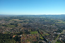 Vista aérea da cidade