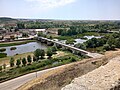 View of the Agueda River and old bridge