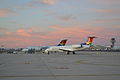 Aviones de Airlink en el Aeropuerto Internacional de Ciudad del Cabo, Sudáfrica