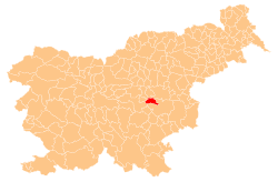 Location of the Municipality of Radeče in Slovenia