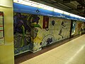 Mural at L5 Diagonal metro station