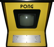 La borne d'arcade Pong.