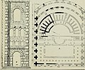 Plan du théâtre romain d'Aoste : porte centrale au fond d’une exèdre.