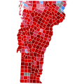 1952 United States Presidential Election in Vermont by Municipality