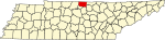 State map highlighting Macon County