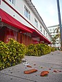 Broken tiles on sidewalk, Pennsylvania Avenue near Lincoln Road