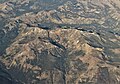 Aerial view looking west at Highland Peak (left) and Silver Peak (right)