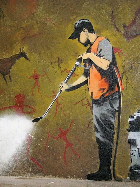 File:Banksy Pressure Washing Away Art.jpg