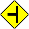 Road junction on the left