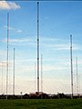 The masts of the VLF transmitter Rugby