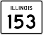 Illinois Route 153 marker