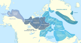 Inuit languages and dialects.svg