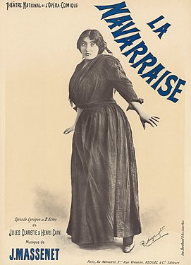 پوستر چاپ سنگی اُپرای لا ناوارز به تاریخ ۱۸۹۵ میلادی.