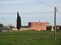 Masseria Casa Rossa mit typischem albanischen Schornstein in San Marzano di San Giuseppe