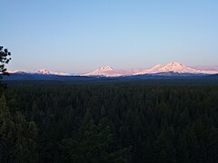 Sunrise on the Three Sisters