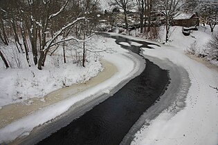 Река Валгейыги в Локса зимой