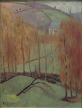 Félix Vallotton, La collina dei platani (1907)