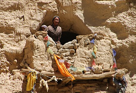 A view of Caves of Jhong, Mustang by Gerd Eichmann