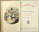 Première édition : frontispice et page-titre (1843), par John Leech.