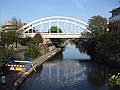 Tie arch bridge crossing Regent's Canal